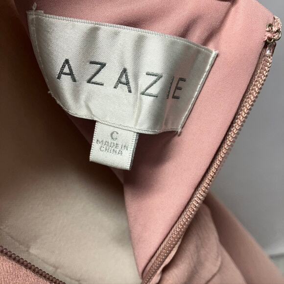 Azazie Rebecca Bridesmaid Dress Dusty Rose Pink Custom Size Womens Wedding Prom‎ - Picture 9 of 15